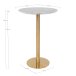 Bartisch >Bolzano< in Weiss, Eiche-Massiv - 70x105x70cm (BxHxT)