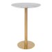 Bartisch >Bolzano< in Weiss, Eiche-Massiv - 70x105x70cm (BxHxT)