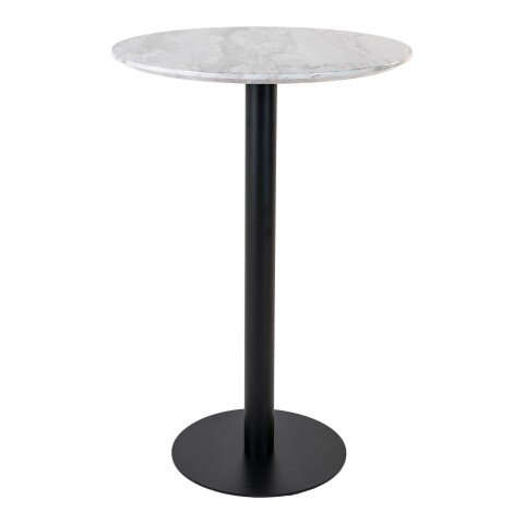 Bartisch >Bolzano< in Weiss, Eiche-Massiv - 70x105x70cm (BxHxT)
