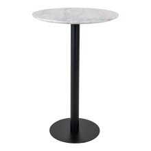 Bartisch >Bolzano< in Weiss, Eiche-Massiv - 70x105x70cm (BxHxT)