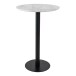 Bartisch >Bolzano< in Weiss, Eiche-Massiv - 70x105x70cm (BxHxT)