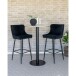 Bartisch >Bolzano< in Weiss, Eiche-Massiv - 70x105x70cm (BxHxT)