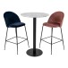 Bartisch >Bolzano< in Weiss, Eiche-Massiv - 70x105x70cm (BxHxT)