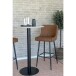 Bartisch >Bolzano< in Weiss, Eiche-Massiv - 70x105x70cm (BxHxT)