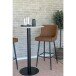 Bartisch >Bolzano< in Weiss, Eiche-Massiv - 70x105x70cm (BxHxT)