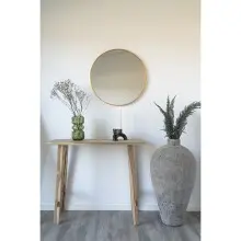 Konsolentisch >Girona< in Natur, Teak - 30x80x90cm...