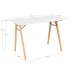 Schreibtisch >Vojens< in Weiss, MDF - 120x75x60cm (BxHxT)