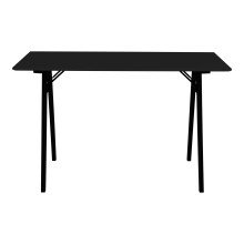 Schreibtisch >Vojens< in Schwarz, MDF - 120x75x60cm (BxHxT)