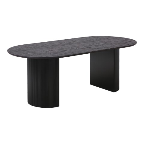 Esstisch >Boavista< in Mørkebrun, Wengeoptik - 100x75x210cm (BxHxT)