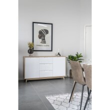 Sideboard >Copenhagen< in Weiss, MDF - 150x86x45cm (BxHxT)