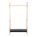 Kleiderständer >Torino< in Natur / Schwarz, MDF - 94,5x170x39cm (BxHxT)