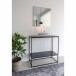 Spiegel >Jersey< in Messing, Stahl, Glas - 60x0,5x60cm (BxHxT)