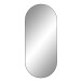 Spiegel >Jersey< in Schwarz, Stahl, Glas - 80x0,5x35cm (BxHxT)