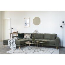 Spiegel >Madrid< in Messing, Alu, Glas - 60x60x3cm (BxHxT)