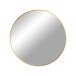 Spiegel >Madrid< in Messing, Alu, Glas - 60x60x3cm (BxHxT)