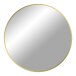 Spiegel >Madrid< in Messing, Alu, Glas - 80x80x3cm (BxHxT)