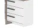 Eckschreibtisch >Thales< in Weiß - 128,8x83,2x105,7cm (BxHxT)