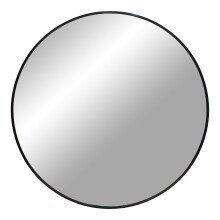 Spiegel >Madrid< in Schwarz, Alu, Glas - 80x80x3cm...