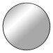 Spiegel >Madrid< in Schwarz, Alu, Glas - 80x80x3cm (BxHxT)