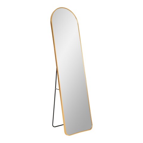 Spiegel >Madrid< in Messing, Alu, Glas - 40x150x3cm (BxHxT)