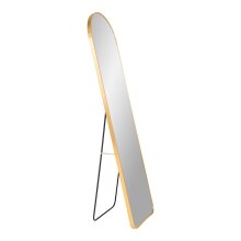 Spiegel >Madrid< in Messing, Alu, Glas - 40x150x3cm (BxHxT)