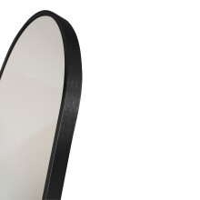 Spiegel >Madrid< in Schwarz, Alu, Glas - 40x150x3cm (BxHxT)