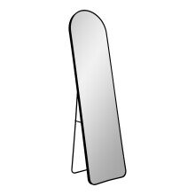 Spiegel >Madrid< in Schwarz, Alu, Glas - 40x150x3cm...