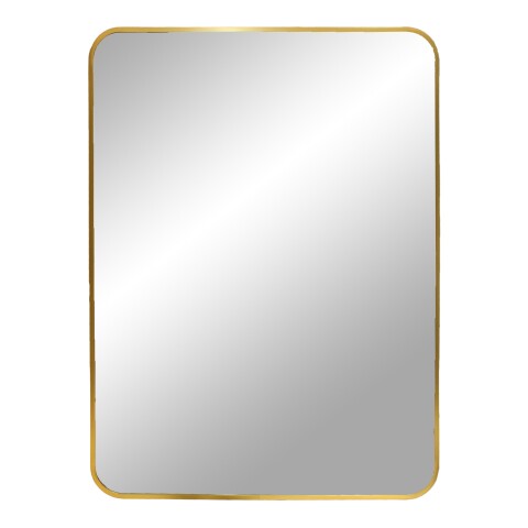 Spiegel >Madrid< in Messing, Alu, Glas - 50x70x3cm (BxHxT)