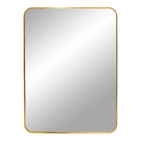 Spiegel >Madrid< in Messing, Alu, Glas - 50x70x3cm (BxHxT)
