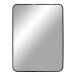 Spiegel >Madrid< in Schwarz, Alu, Glas - 50x70x3cm (BxHxT)