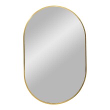 Spiegel >Madrid< in Messing, Alu, Glas - 50x80x3cm...