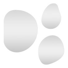 Spiegel >Palermo< in Glas, Glas - 46x54x0,5cm (BxHxT)