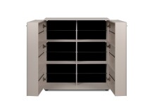 Schuhschrank >Satos< in samt - 100x110x34cm (BxHxT)