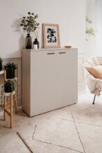Schuhschrank >Satos< in samt - 100x110x34cm (BxHxT)