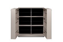 Schuhschrank >Satos< in samt - 100x110x34cm (BxHxT)