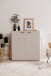 Schuhschrank >Satos< in samt - 100x110x34cm (BxHxT)