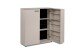 Schuhschrank >Satos< in samt - 100x110x34cm (BxHxT)