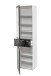 Garderobenschrank >8871-11.22< in Weiß/Schiefer - 50x195x32 (BxHxT)