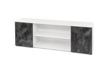 Lowboard >8875-11.22< in Weiß matt - 165x55x34 (BxHxT)