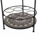 Beistelltisch >Como< in matt schwarz, dunkelgrau - 41x74x41 (BxHxT)