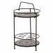 Beistelltisch >Como< in matt schwarz, dunkelgrau - 41x74x41 (BxHxT)
