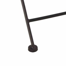 Gartenstuhl >Como< in matt schwarz, dunkelgrau - 49,5x88,5x39 (BxHxT)