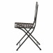 Gartenstuhl >Como< in matt schwarz, dunkelgrau - 49,5x88,5x39 (BxHxT)