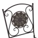 Gartenstuhl >Como< in matt schwarz, dunkelgrau - 49,5x88,5x39 (BxHxT)