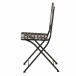 Gartenstuhl >Como< in matt schwarz, dunkelgrau - 49,5x88,5x39 (BxHxT)