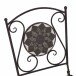 Gartenstuhl >Como< in matt schwarz, dunkelgrau - 49,5x88,5x39 (BxHxT)