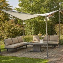 Pavillon >Berlino< in grau, hellgrau - 300x270x300...
