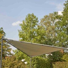Pavillon >Berlino< in grau, hellgrau - 300x270x300 (BxHxT)