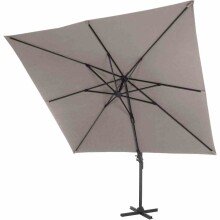 Ampelschirm >California N+< in anthrazit, taupe - 300x263x300 (BxHxT)
