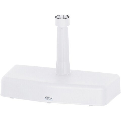 Kunststoffschirmständer >20 kg Kunststoff/Beton< in weiß - 50x9x25 (BxHxT)